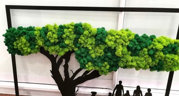 Картинка моховое дерево счастья, любая семейная конфигурация, 90х60.
