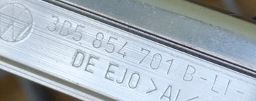 ХРОМИРОВАННАЯ НАКЛАДКА НА ОКНО ЛЕВАЯ VW PASSAT B5 LIFT SEDAN