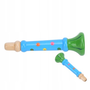 2шт деревянная игрушка со звуком трубы