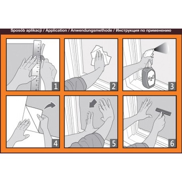 Прозрачная статическая пленка ЖАЛЮЗИ Dekoban 45x150