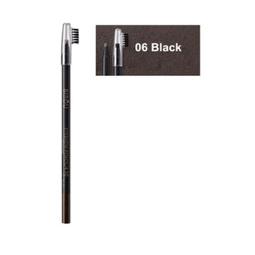 Japońska wodoodporna kredka do makijażu brwi z woskiem BLACK (czarna)