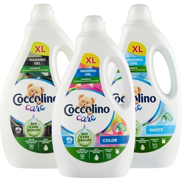 Coccolino Care żel do prania MIX 3x2,4L 180 prań