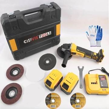 АККУМУЛЯТОРНАЯ УГЛОВАЯ ШЛИФОВАЛЬНАЯ МАШИНА ДЛЯ DEWALT POWERFUL 125MM 21V 2XAKU