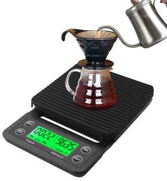 Точные КОФЕЙНЫЕ ВЕСЫ draVires с ЖК-секундомером до 5 кг!