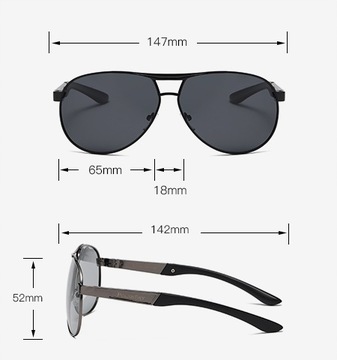 Okulary z polaryzacją POLARSKY Aviator UV400