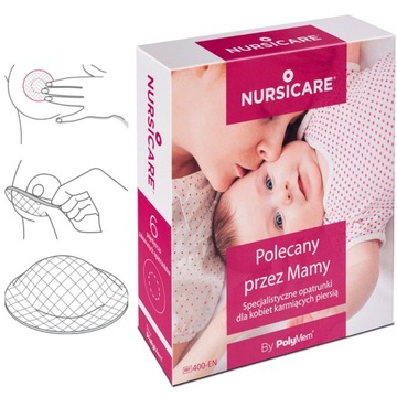 NURSICARE by Polymem – specjalistyczne opatrunki na bolące piersi – 6pak