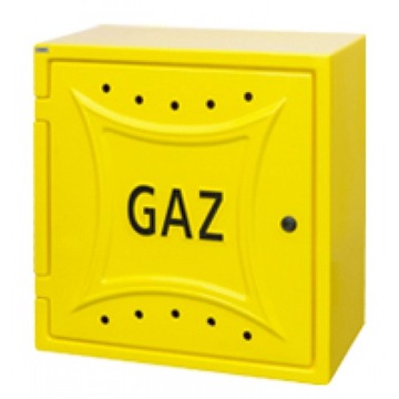 SZAFKA SKRZYNKA GAZOWA 50X50X25 ŻÓŁTA