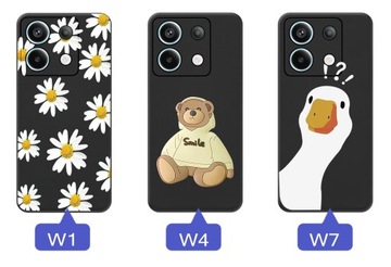 ETUI do Xiaomi Redmi Note 13 Pro 5G WZORY | SILIKONOWE MATT SZKŁO