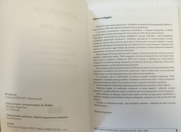 МОНОГРАФИЯ КАТОВИЦКОГО ФИЛИАЛА СИТК 1946-2006 |t321|