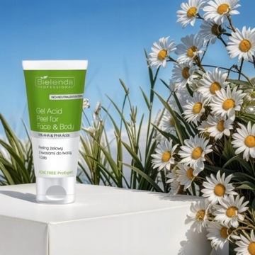 BIEENDA ГЕЛЬ-ПИЛИНГ ДЛЯ ЛИЦА И ТЕЛА БЕЗ АКНЕ 150МЛ С КИСЛОТАМИ