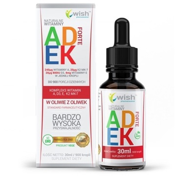 Witamina ADEK dla dorosłych krople 30 ml