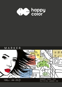 BLOK DO MARKERÓW A4 100g. SZKICOWNIK HAPPY COLOR
