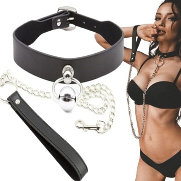 Gadżety Erotyczne Obroża Smycz Uprząż BDSM Choker