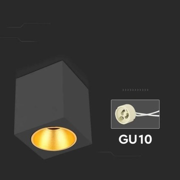 V-TAC GU10 Квадратное приспособление для поверхностного монтажа