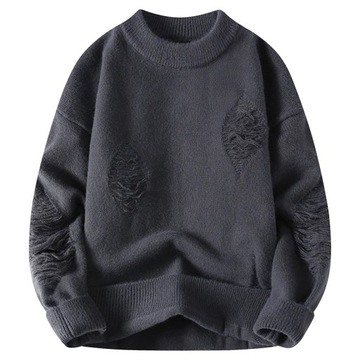Sweter moda z najwyższej półki poszarpane dzi