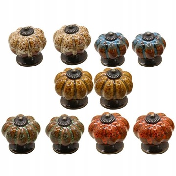 Mieszany zestaw ceramicznych gałek do szafek