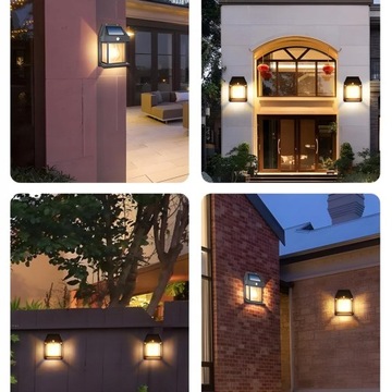 Солнечная лампа Светодиодный фонарь Настенный бра с датчиком движения в сумерках