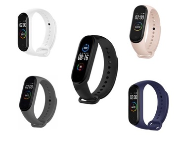 Zestaw 5 opasek oryginalne kolory Xiaomi Mi Band 5 WYBIERAJ KOLORY