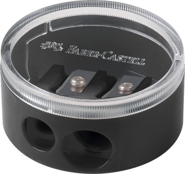 FABER-CASTELL Temperówka podwójna z pojemnikiem strugaczka Twist-Off Cap