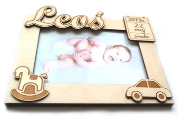 Рождественский подарок, именная РАМКА, свидетельство о рождении.