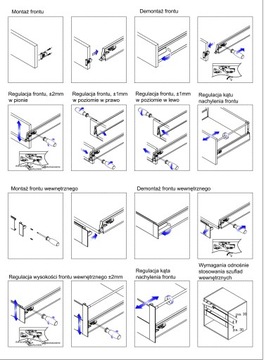 Szuflada Avant BOX 270 (B) Wysoka+Reling Kwadrat