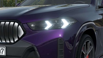 BMW X6 G06 SUV Facelifting 3.0 30d 298KM 2025 BMW X6 xDrive30d 298 KM mHEV - Lakierowanie BMW Individual Techno Violet, zdjęcie 7