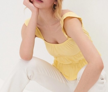 Bluzka top żółta Sinsay XL