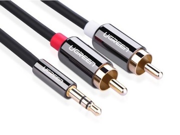 UGREEN Kabel Przewód 3,5mm Jack do 2RCA Cinch 5m