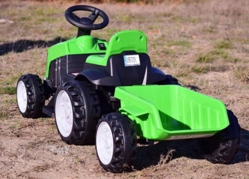 АККУМУЛЯТОРНЫЙ ТРАКТОР С ПРИЦЕПОМ ДЛЯ ДЕТЕЙ ТЯГАЧ ЗИ ПРИЦЕП