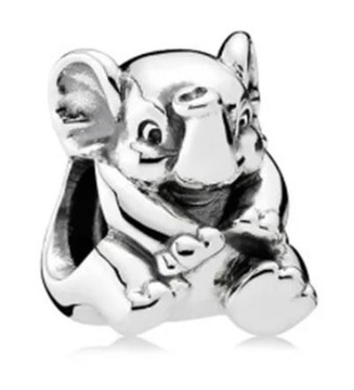 Charms Szczęśliwy Słonik Charms Słoń Zawieszka do bransoletki Srebro s925