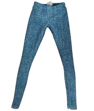 MINI spodnie legginsy dla lalek Bar 28-30cm JEANS