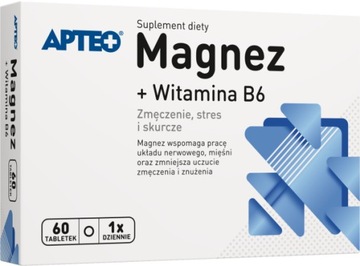 Magnez + Witamina B6 APTEO 60 tabletek