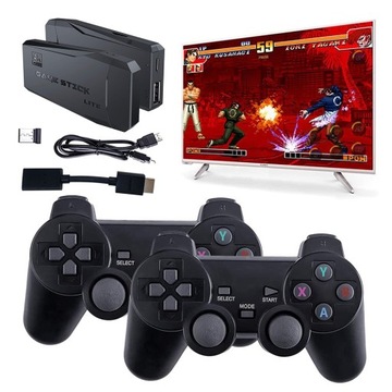 МИНИ-ИГРОВАЯ РЕТРО-ТВ-КОНСОЛЬ 4K + 2 ПАНЛОДА + 20 000 ИГР + SD-КАРТА 64 ГБ