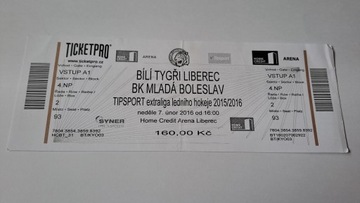 BILI TYGRI LIBEREC - MLADA BOLESLAV 07-02-2016 - HOKEJ