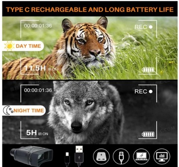 Инфракрасное ночное видение BNISE, батарея типа C