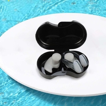 Zestaw pływackich zatyczek do uszu i klipsów na nos Training Grey