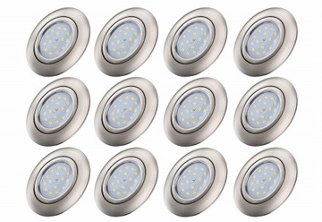 12x OCZKO SUFITOWE LED 4,8W - UCHYLNE - DOWNLIGHT - SALON KUCHNIA KORYTARZ
