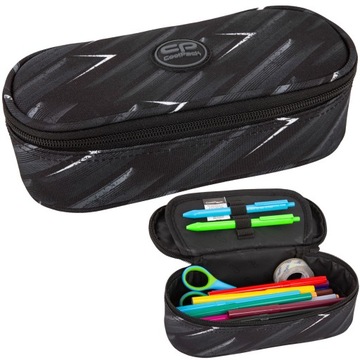 PIÓRNIK SASZETKA TUBA USZTYWNIONA DLA CHŁOPCA CZARNY 3D CP