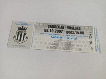 SANDECJA NOWY SĄCZ - WISŁOKA DĘBICA 06-10-2007