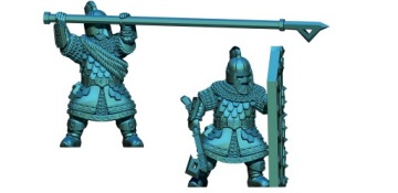 Dwarven Tomb Wardens - x2 - Krasnoludy z Pawężą
