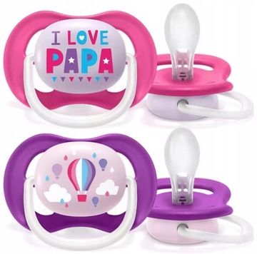 AVENT ULTRA AIR SMOCZEK ORTODONTYCZNY UPSPAKAJAJĄCY 6-18M 2SZT + ETUI
