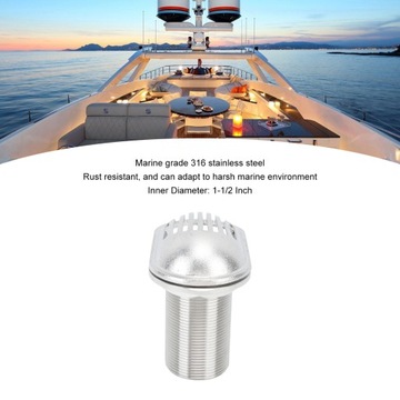 Фильтр на входе морской лодки 1 1/2 дюйма со встроенной нержавеющей сталью QY