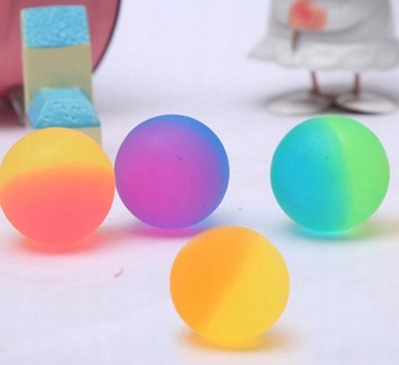 40x МЯЧИ МЯЧИ ДЛЯ прыжков РЕЗИНОВЫЕ МЯЧИ АНТИСТРЕСС ДВУЦВЕТНАЯ радуга