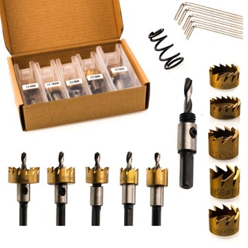 OTWORNICE WIDIOWE DO METALU STALI DREWNA 16-30 5X