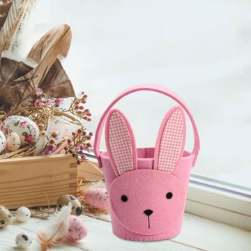 Easter Bags Treats Gift Bags Spring Egg Pink