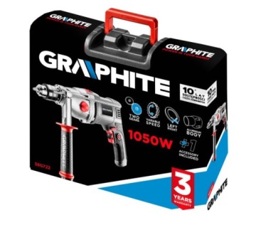 УДАРНАЯ ДРЕЛЬ 1050ВТ 13ММ ГРАФИТ