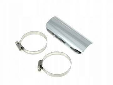 CHROMOWANA OSŁONA TŁUMIKA RURY WYDECHOWEJ 12,7cm