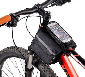 TORBA ROWEROWA SAKWA NA RAMĘ POKROWIEC NA TELEFON