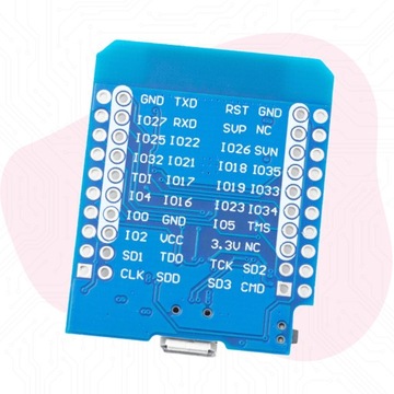Модуль Wemos D1 Mini с ESP32 Arduino WiFi BLE 4.2 Bluetooth + goldpin