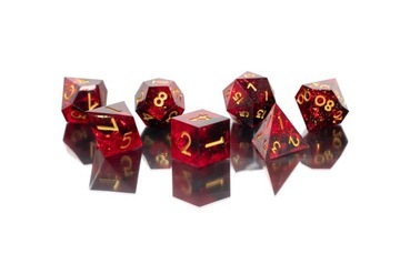 PODRÓŻ NA MARSA ZESTAW 7 KOSTEK KOŚCI RPG